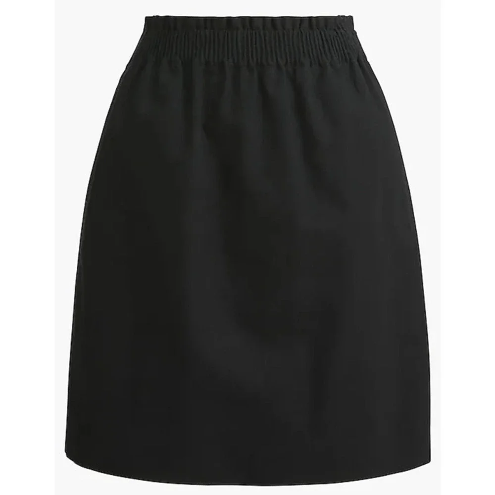 J Crew Linen Cotton Blend City Mini Skirt with Pockets US Women's 0 New - Picture 2 of 7